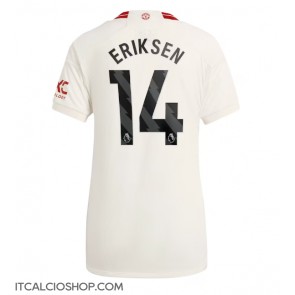 Manchester United Christian Eriksen #14 Terza Maglia Femmina 2023-24 Manica Corta